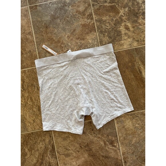 Skims Boyfriend Boxer Light Heather Grey Size Medium - Picture 8 of 12